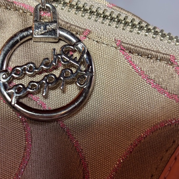 Coach Poppy Cream and Pink Signature Tote Bag with Monogram 16289 - Picture 2 of 15